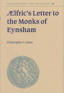 Aelfric's letter to the monks of Eynsham