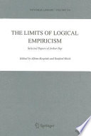 THE LIMITS OF LOGICAL EMPIRICISM SELECTED PAPERS OF ARTHUR PAP /