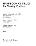 Handbook of drugs : for nursing practice /