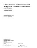 Characteristics of emotional and behavioral disorders of children and youth /