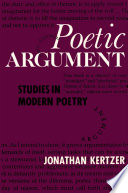Poetic argument studies in modern poetry /