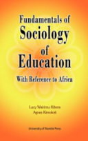 Fundamentals of sociology of education with reference to Africa /
