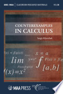 Counterexamples in calculus