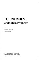 Economics and urban problems.