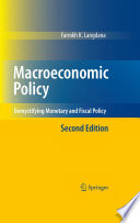 Macroeconomic Policy Demystifying Monetary and Fiscal Policy /