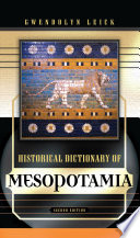 Historical dictionary of Mesopotamia