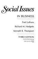 Social issues in business /