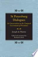 St. Petersburg dialogues, or, Conversations on the temporal government of providence