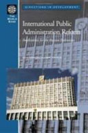 International public administration reform implications for the Russian Federation /