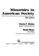 Minorities in American society /