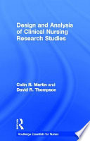 Design and analysis of clinical nursing research studies