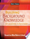 Building background knowledge for academic achievement research on what works in schools /