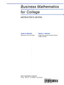 Business mathematics for college /
