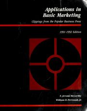 Applications in basic marketing : clippings from the popular business press /