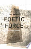 Poetic force : poetry after Kant /