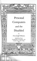 Personal computers and the disabled /