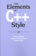 The elements of C++ style