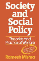 Society and social policy : theories and practice of welfare /