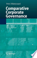 Comparative Corporate Governance Shareholders as a Rule-maker /