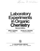 Laboratory experiments in organic chemistry /