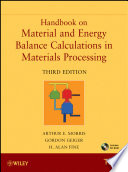 Handbook on material and energy balance calculations in materials processing