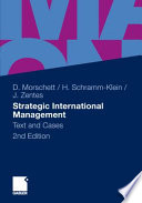 Strategic International Management Text and Cases /