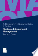 Strategic International Management Text and Cases /