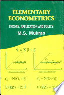 Elementary econometrics : theory, application and policy /