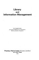 Library and information management /