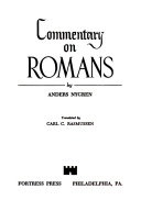 Commentary on Romans /