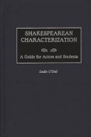 Shakespearean characterization a guide for actors and students /