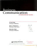 Business communication : a framework for success. /