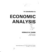 An introduction to economic analysis /