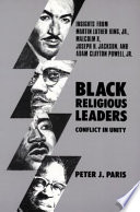 Black religious leaders : Conflict in unity /