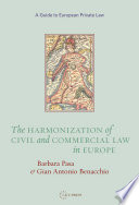 Harmonisation of civil and commercial law in Europe