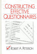 Constructing effective questionnaires/