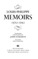 Memoirs 1773-1793 /