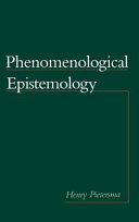 Phenomenological epistemology