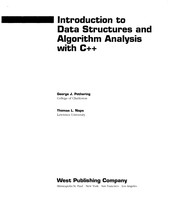 Introduction to data structures and algorithm analysis with Cp++s /