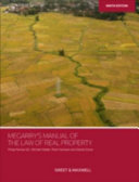 Megarry's Manual of the law of real property /