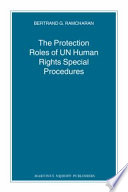 The protection roles of UN human rights special procedures