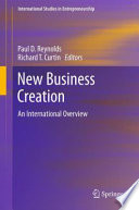 New Business Creation An International Overview /