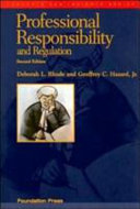 Professional responsibility and regulation /