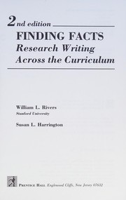 Finding facts : research writing across the curriculum.