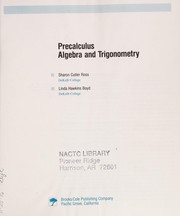 Precalculus algebra and trigonometry /
