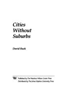 Cities without suburbs /