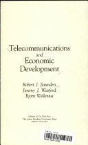 Telecommunications and economic development /