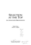 Selection at the top an annotated bibliography /