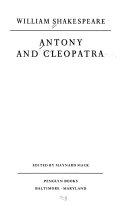 Antony and Cleopatra. /