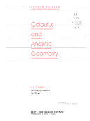 Calculus and analytical geometry /